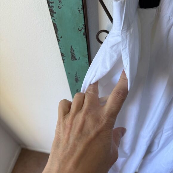 Free People elastic waist cotton pant. White eyelet camisole top elastic. XL - Picture 8 of 13